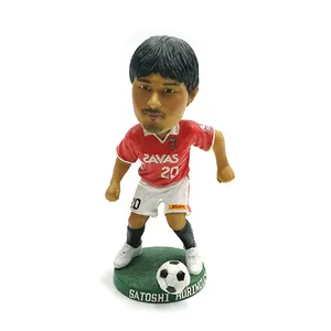 Пользовательский приборной панели, статуя bobbleheads из смолы, футбольный игрок, спортивный футбольный игрок, bobble head