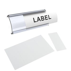 <b>Plastic</b> Data <b>Strip</b> Pvc Price Tag Holder For Supermarket Shelves - Product Image 1