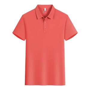 Custom Logo Short Sleeve Polo Shirt Solid Color Moisture Wicking Daily Wear Promotional Shirt - Product Image 3