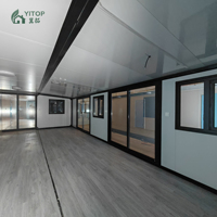 Casas Modulares Chinas, Oficinas Móviles para Exteriores, Casas Contenedor Plegables, Casas Modulares Prefabricadas, Casas Pequeñas Removibles de 40 Pies