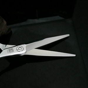 Ciseaux à cheveux en acier inoxydable, outil de <span class=keywords><strong>coiffure</strong></span> pour Salon, lames à dents plates, Titan/OEM de 6 pouces - Product Image 4
