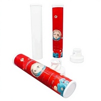 Botol Pupuk Plastik PP Silinder Universal untuk Tanaman dan Bunga, Tablet Organik NPK Model YZ114 Global