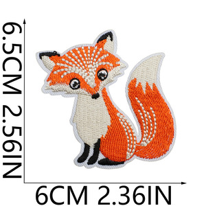 Giá bán buôn New phong cách đáng yêu Zoo Thiết kế động vật sắt trên thêu các bản vá lỗi cho trẻ em DIY - Product Image 4