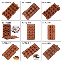 Moule en silicone de qualité alimentaire pour chocolat, pudding, sucettes, mousse, bonbons, fudge, gelée, biscuits, gâteaux, formes rose, animal, cœur, vente en gros