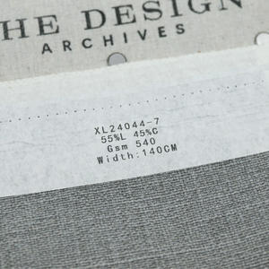 Tissu tissé en mélange de coton 55% lin 45% naturel respirant pour textile à la maison tapisserie d'ameublement teint en plaine pour rideaux housses de coussin - Product Image 4