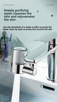 Robinet extractible universel en laiton avec filtre anti-calcaire et aérateur, finition chromée, buse anti-éclaboussures pour cuisine et salle de bain, à commande tactile