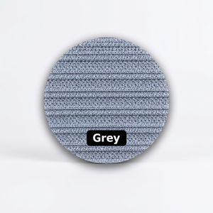 Tissu texturé extensible en maille côtelée double en polyester gris pour la confection de vêtements et de prêt-à-porter - Product Image 2