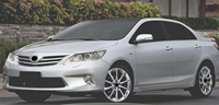 Grilles d'aération intérieures pour Toyota Corolla 2008-2013 Version intermédiaire/Gris
