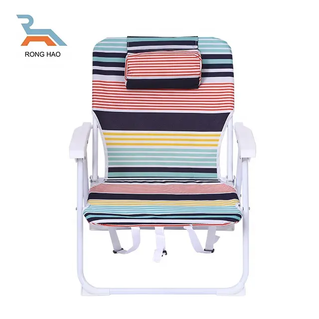 Silla de playa portátil mochila exterior personalizada sillas de playa plegables
