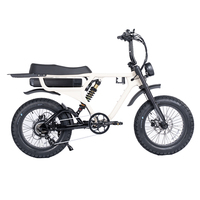 Vélo Électrique Tout-Terrain Rétro Vintage Fatboys Scrambler Bobber 2026 pour Adultes avec Suspension Intégrale, Moteur Bafang 1000W et Batterie Lithium, Pneus Larges