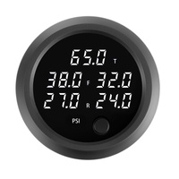 Universal 52mm Ultra Thin Pressure Gauge with 5 Pressure White Display for Accurate Measurement