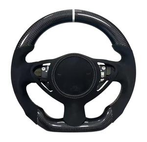 Volante de Fibra de Carbono con Pantalla LED y Cuero para <span class=keywords><strong>Nissan</strong></span> Fairlady 350Z 370Z <span class=keywords><strong>Juke</strong></span> <span class=keywords><strong>Nismo</strong></span> 2011 2012 2013 2014 2015 2016 <span class=keywords><strong>2017</strong></span> 2018 - Product Image 1