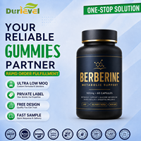 Capsules de berbérine, 90 unités, végétaliennes, sans OGM, sans gluten, complément alimentaire avec inuline et thé vert, étiquette privée OEM, vente en gros