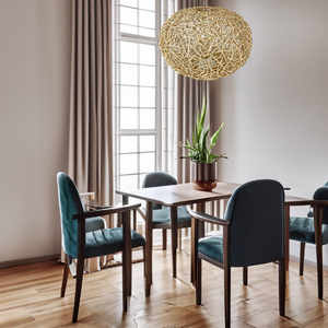 Lampe suspendue en rotin naturel tressé, abat-jour en rotin, best-seller - Product Image 6