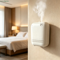 Diffuseur d'arômes élégant AE109 150 ml mural à piles, nébuliseur d'air froid pour hôtels modernes, salles de bain et usines