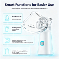 Nébuliseur portable rechargeable à main avec réservoir de médicament de 8 ml et deux modes de pulvérisation