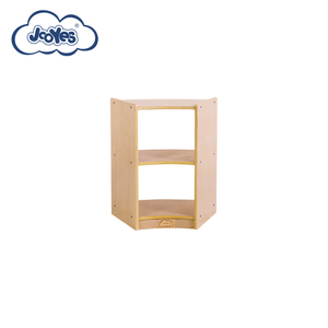 ตู้เก็บของไม้สำหรับเด็กก่อนวัยเรียนเฟอร์นิเจอร์2ชั้นวางแบบโค้ง - Product Image 3