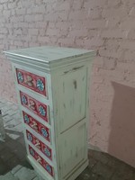 Coffre en bois antique à 5 tiroirs, meuble de rangement vintage, meuble de rangement en bois massif, meuble de salon indien design en bois massif