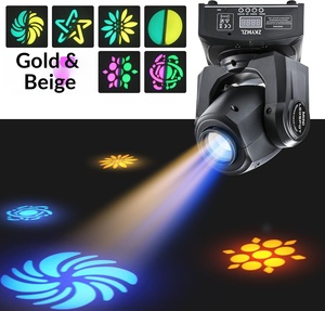 Faro LED mobile da palco 30W con <span class=keywords><strong>8</strong></span> Gobo e 15 colori, DMX512 RDM, per DJ e discoteche, certificazione CE - Spedizione da magazzino locale USA/UE, direttamente dalla fabbrica - Product Image 3