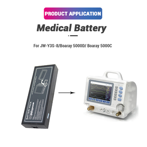 Batería de Repuesto de Iones de Litio de 11.1V y 7800mAh, <span class=keywords><strong>JW</strong></span>-Y3S-8 HYLB-1181, para Monitor de Ventilador Médico Boaray 5000D 5000C - Product Image 3