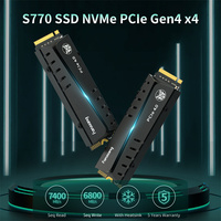 Unidad interna de estado sólido SSD con disipador de calor, Unidad de 7300 MB/s 3D NAND TLC NVMe PCIe Gen4x4 M2 M.2 2280 500GB 1TB 2TB
