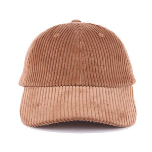 Haute Qualité En Gros Personnalisé Votre Conception Broderie Lettre Velours Côtelé Papa Chapeau 6 Panneau Casquettes De Baseball Vierges - Product Image 5