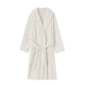 Top Quality Women's Night Dress Cotton Quick-drying Spa Hotel Knee Length Women Bathrobe