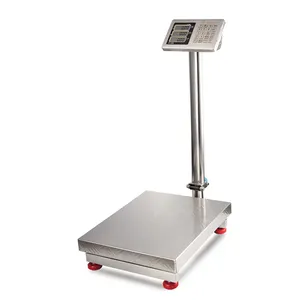 300kg Weighing Scale Electronic Platform Scale Material Weight Machine with Stainless Steel 100% of Full Scale Capacity LED/LCD