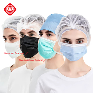 Hồ Bắc haixin không dệt Bệnh viện Y Tá Facemask chống virus phẫu thuật mặt nạ <span class=keywords><strong>earloop</strong></span> 3 lay dùng một lần bụi trắng mặt nạ bán buôn - Product Image 1