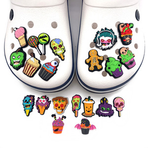 Breloques de chaussures tendance en PVC pour Halloween, décorations effrayantes et amusantes pour la Toussaint, ornements de chaussures populaires pour un effet effrayant - Product Image 4