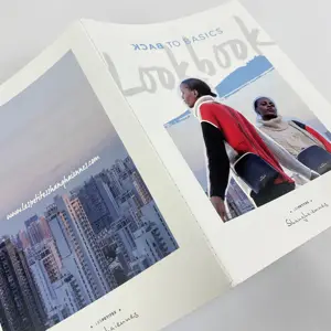 20P 190*255mm lookbook sewing binding art paper catalog brochure booklet magazine printing in Shanghai