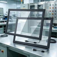 Nouveau cadre tactile IR avec surface en verre et interface USB pour affichage interactif haut de gamme