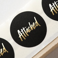 Étiquettes autocollantes rondes en PVC imperméables pour emballages cadeaux, autocollants découpés pour artisanat fait main et emballage cadeau