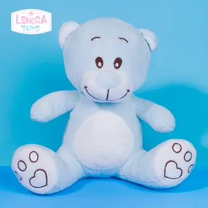 Mini oso de peluche rosa y azul, juguete suave de peluche de seguridad para bebé, producto principal listo para enviar
