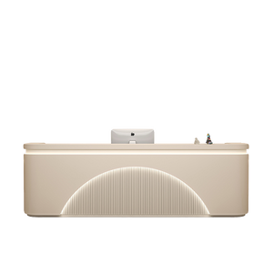 Mostrador de recepción de MDF multiusos para empresas de salones de belleza Instituciones de formación artística Tiendas minoristas Hoteles Centros comerciales - Product Image 6