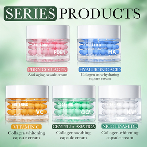 Crème hydratante réparatrice apaisante pour le <span class=keywords><strong>visage</strong></span> à la vitamine C et au collagène SADOER en capsules, marque privée - Product Image 1