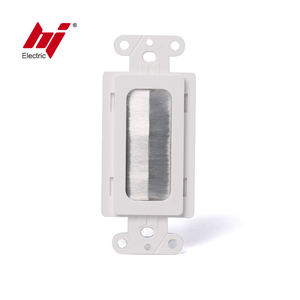 <span class=keywords><strong>Brosse</strong></span> basse tension en plastique 1 groupe Plaque murale Accès au câble Plaque murale américaine <span class=keywords><strong>Brosse</strong></span> avec listé ELT - Product Image 4