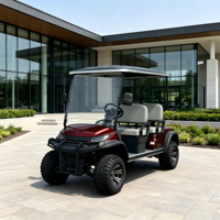 Voiturette de golf électrique 4 places, véhicule de transport pour les golfeurs, idéale pour les terrains de golf, les complexes hôteliers et les hôtels