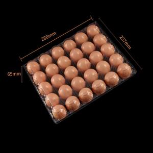 Caja de bandejas de plástico para huevos de 30 agujeros, 6, 10, 12, 15, 20, 18 celdas, blíster desechable, bandeja transparente para embalaje de huevos de pollo - Product Image 2