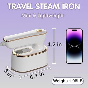 Défroisseur vapeur portable avec réservoir d'eau de 200 ml, brosse à vapeur électrique pour la maison et les voyages - Product Image 4