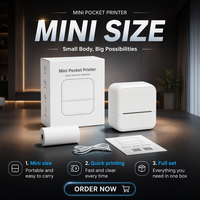 2026 Penjualan Terlaris Mini Portable S1 Printer Label Thermal Nirkabel 57mm Perangkat Pencetak Foto Saku untuk Pelajar