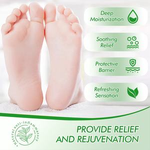 Crema para Pies de Árbol de Té al por Mayor para una Hidratación Profunda, Alivio Calmante y Protección de la Barrera Cutánea con Aceite de Árbol de Té, Aloe Vera y Vitamina E - Product Image 2