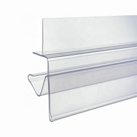 Extrusions en plastique PVC Snap In Data Strip Porte-étiquette de prix Porte-étiquette de prix Moulage Porte-billets pour congélateur de supermarché