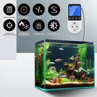 Thermostat de prise de régulateur de température numérique prise EU 220V avec interrupteur de minuterie chauffage refroidissement pour réfrigérateur aquaculture