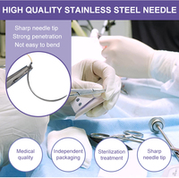 Sutures chirurgicales soie vétérinaire ophtalmique Absorabbel Suture fil chirurgical