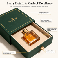 Boîte à tiroir rigide de luxe personnalisée avec estampage à chaud doré et insert en velours pour emballage cadeau de parfum et de bijoux