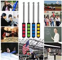 手持式可伸缩不锈钢导游旗杆 1.2m 1.5m 2m 可调节伸缩教师教鞭棒