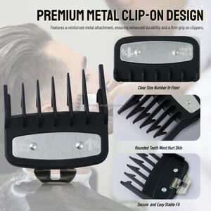 3MM 4.5MM Universal Replacement #1 <span class=keywords><strong>Taper</strong></span> Guides <span class=keywords><strong>Barber</strong></span> Haircut Accessories Guide Peigne Hair Cutting Clipper Guards for Sideburns - Product Image 6