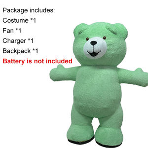 Costume gonflable de mascotte ours, personnalisable, adulte, adapté au costume de mascotte ours en peluche avec ventilateur - Product Image 6