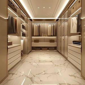 أنظمة خزانة مخصصة حديثة ، مجموعة خزانات أثاث غرفة النوم ، منظم خزانة ملابس المشي في خزانة - Product Image 5